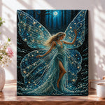 Moonlit forest fairy pearl diamond painting kit for beginners