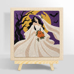 Moonlit witch bride punch needle kit for beginners
