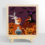 Mummy bunny halloween punch needle kit for beginners