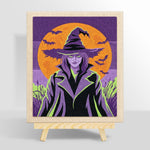 Mysterious halloween witch punch needle kit for beginners