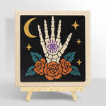 Mystic skeleton hand punch needle kit for beginners