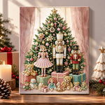 Nutcracker and christmas dolls pearl diamond painting kit for beginners