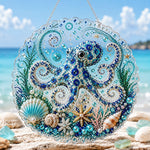 Ocean octopus charm pearl diamond painting kit for beginners