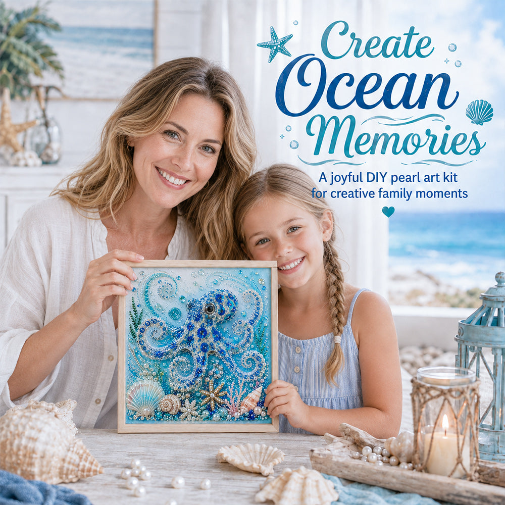 Ocean pearl art project for the whole family to enjoy together