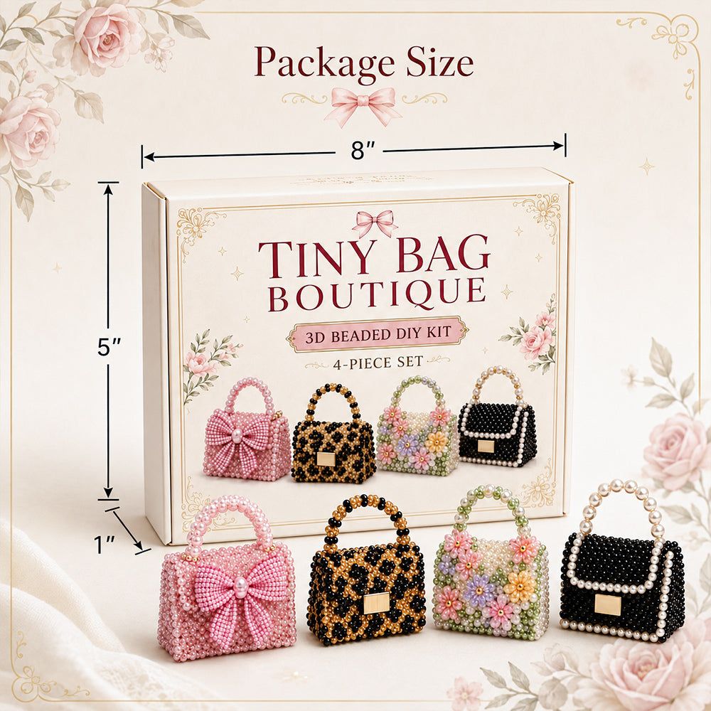 Package size 3d beaded mini diy craft kits