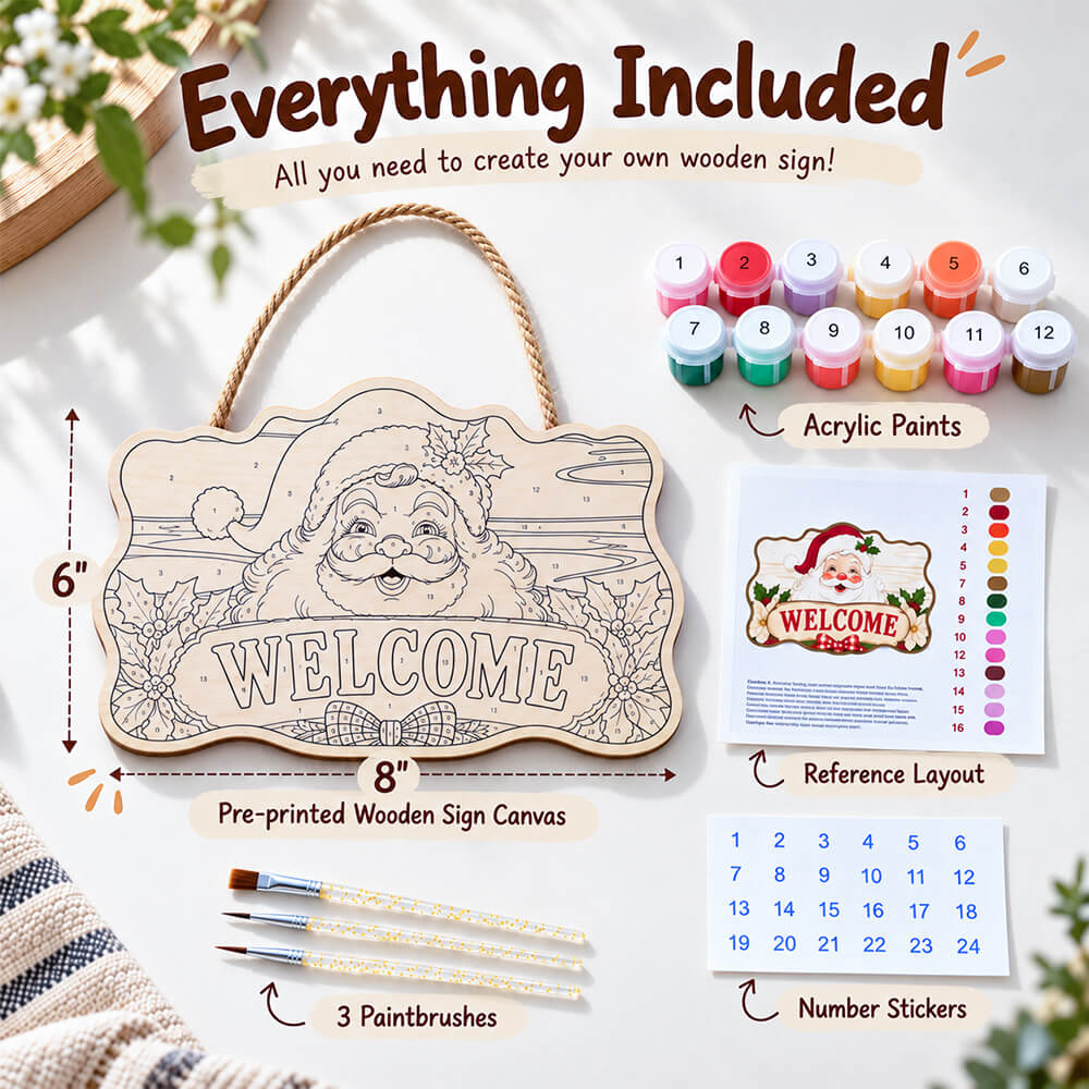 Paint by Numbers Door Hanger Accessories Display