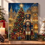 Palace nutcracker with christmas tree pearl diamond painting kit for beginners