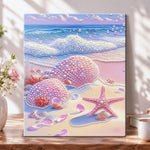 Pastel beach pearls pearl diamond painting kit for beginners