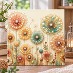 Pearl dandelion floral art pearl diamond painting kit for beginners