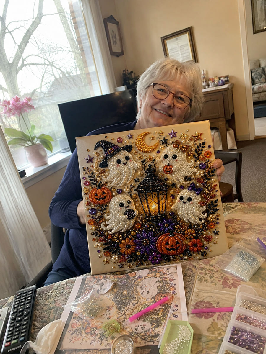 Pearl Diamond Painting Kit Customer Photo