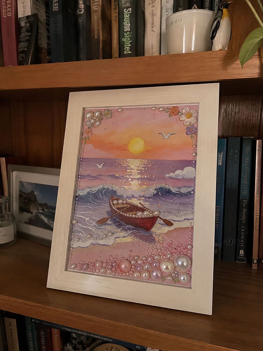 Pearl Diamond Painting Kit Customer Photo