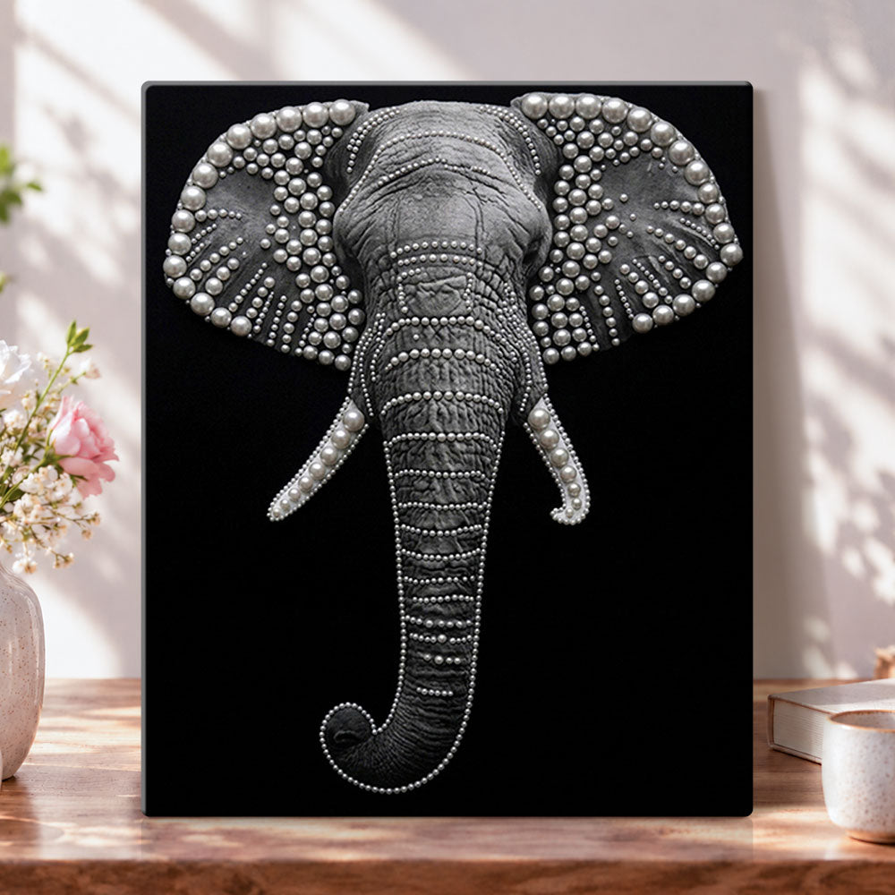 Pearl elephant majesty pearl diamond painting kit for beginners