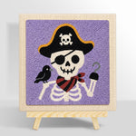 Pirate skeleton punch needle kit for beginners