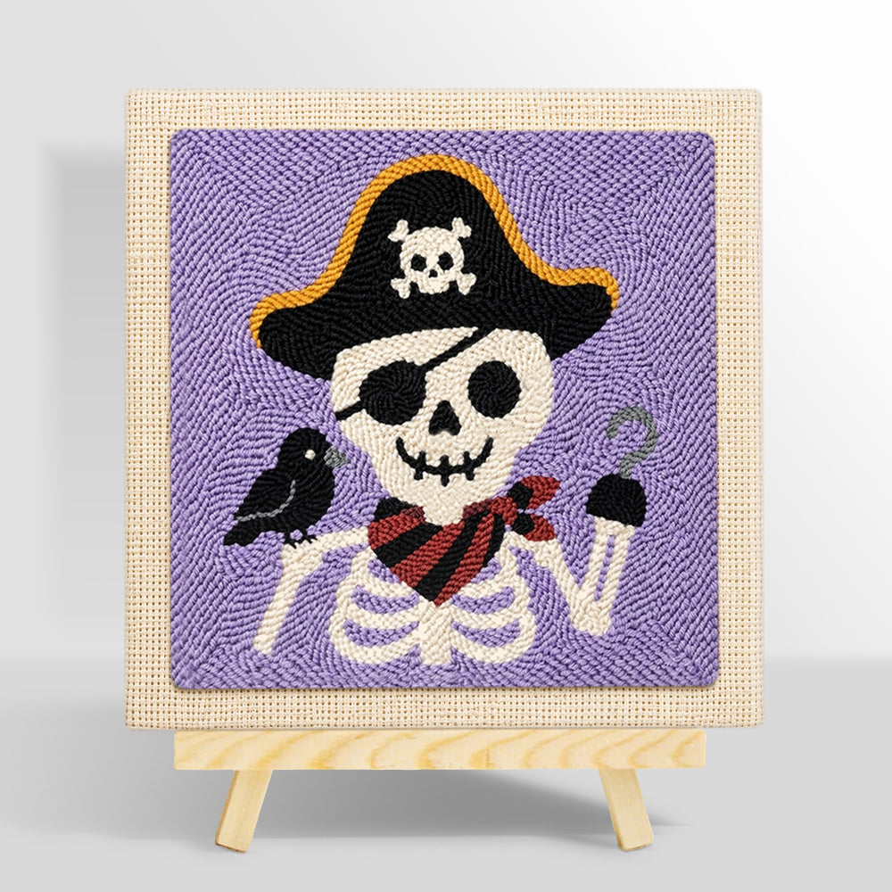Pirate skeleton punch needle kit for beginners