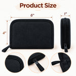 Portable Sewing Kit Size 6 x 4 x 1 Inches with Zippered Case