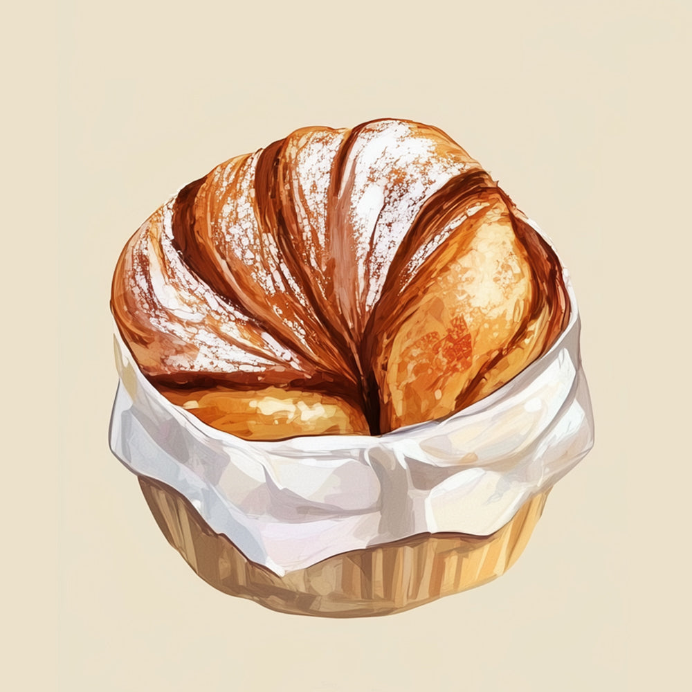Powdered pastry cross stitch kit for beginners