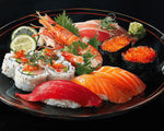 Premium sushi platter cross stitch kit for beginners