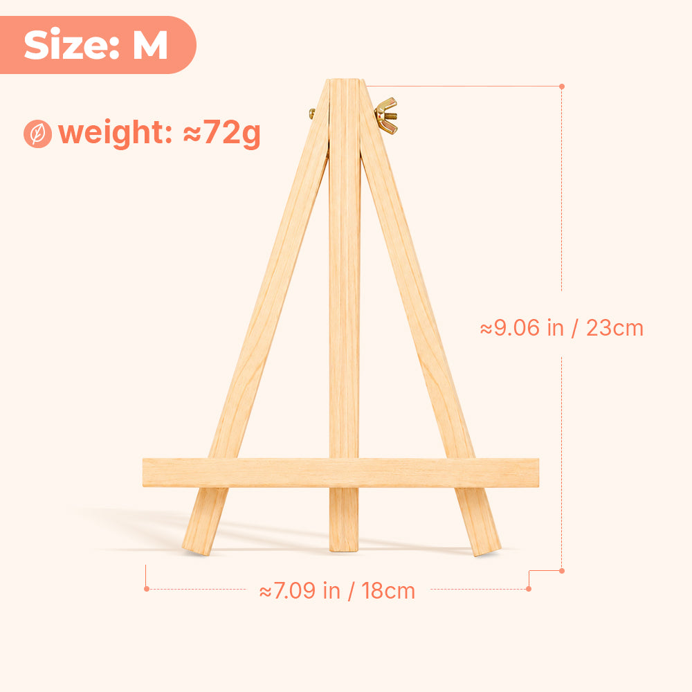 Medium wooden easel accessory for punch needle kits