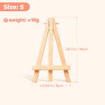 Small wooden easel accessory for punch needle kits