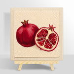 Red pomegranate punch needle kit for beginners