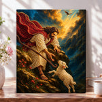 Rescuing the lost lamb pearl diamond painting kit for beginners