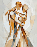 Romantic dance pose cross stitch kit for beginners