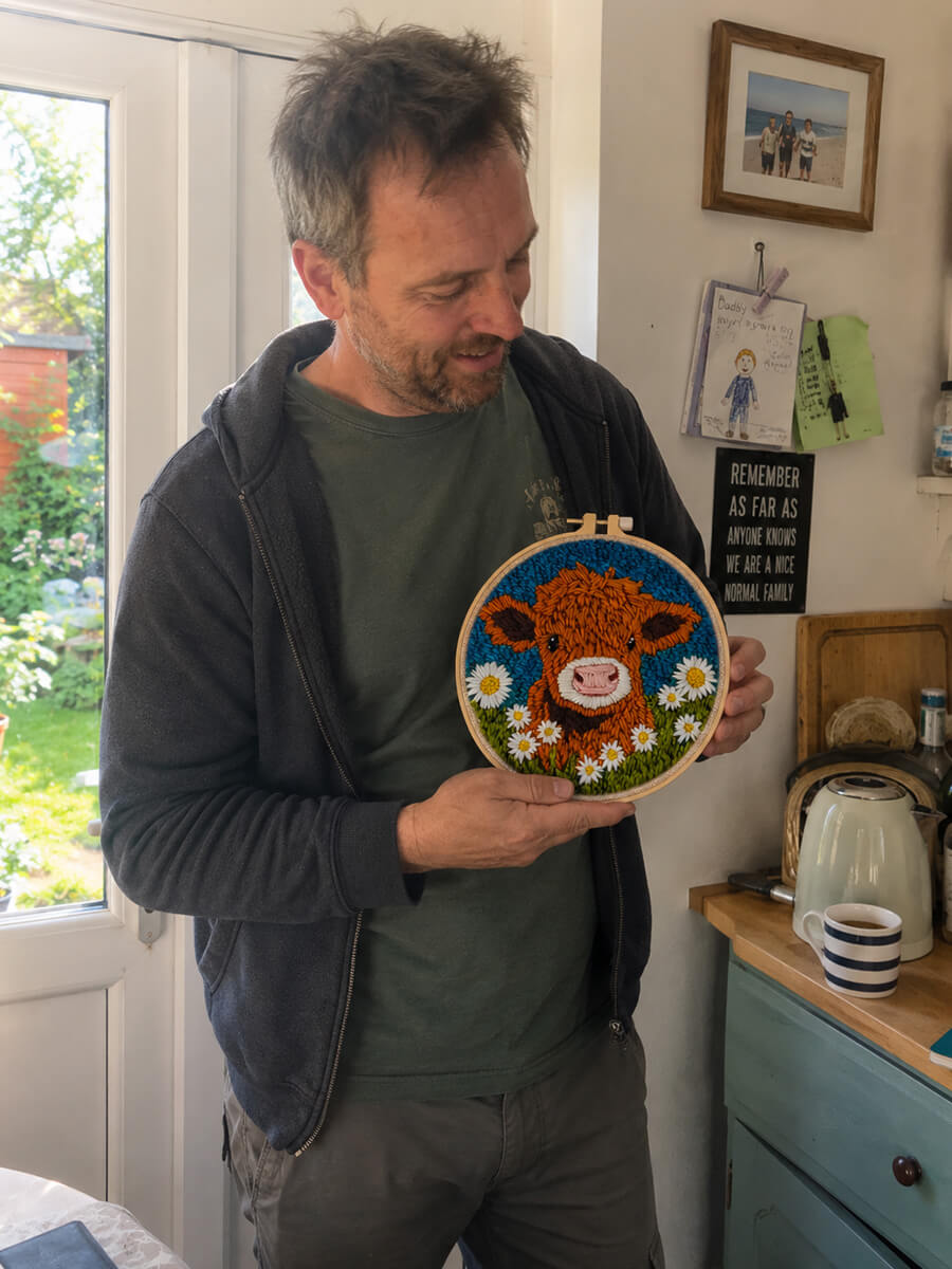 Round Punch Needle Kit Customer Photo