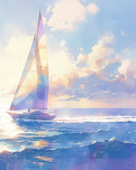 Sailing on open ocean cross stitch kit for beginners