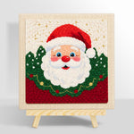 Santa claus portrait punch needle kit for beginners
