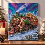 Santa express polar train pearl diamond painting kit for beginners