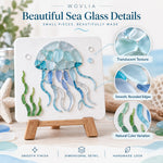 Sea Glass Art Kit close-up showing translucent pieces, smooth edges and dimensional details