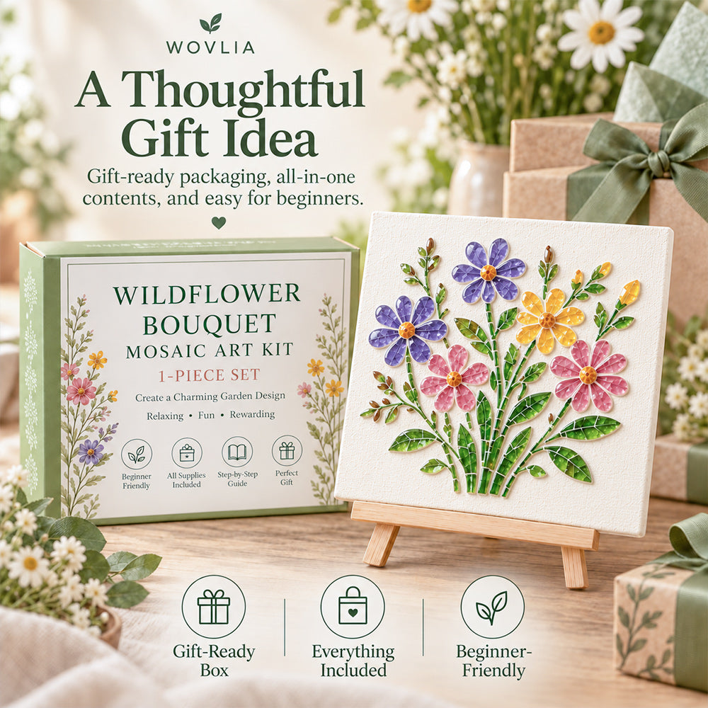 Sea Glass Art Kit with gift-ready packaging, everything included and beginner-friendly design