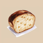 Sliced artisan bread cross stitch kit for beginners