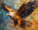 Soaring bald eagle cross stitch kit for beginners