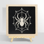 Spider on web punch needle kit for beginners