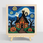 Spooky haunted house punch needle kit for beginners