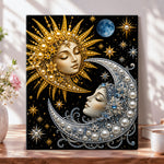 Sun goddess and moon goddess pearl diamond painting kit for beginners