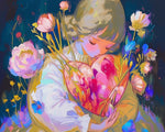 Tender heart full of blooms cross stitch kit for beginners