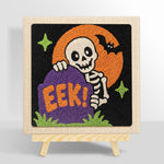 Tombstone skeleton punch needle kit for beginners