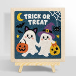 Trick or treat ghost friends punch needle kit for beginners