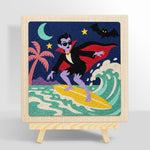 Vampire surfing punch needle kit for beginners