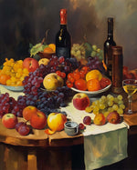 Vintage fruit and wine cross stitch kit for beginners