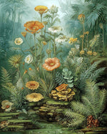 Vintage jungle botanics cross stitch kit for beginners