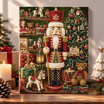 Vintage nutcracker christmas scene pearl diamond painting kit for beginners