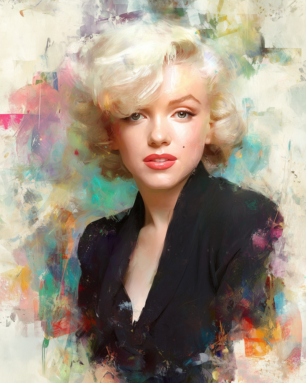 Vintage star portrait cross stitch kit for beginners