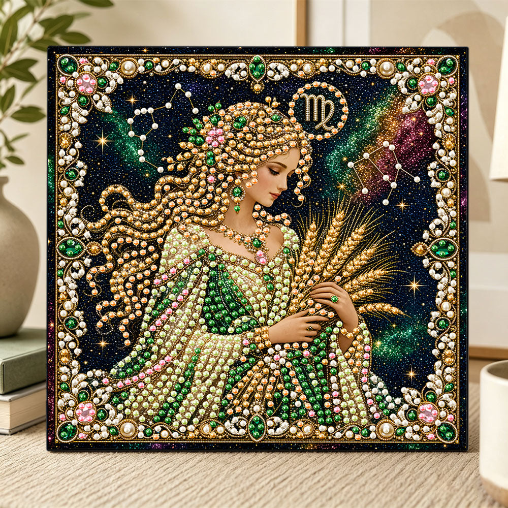 Virgo maiden pearl diamond painting kit for beginners