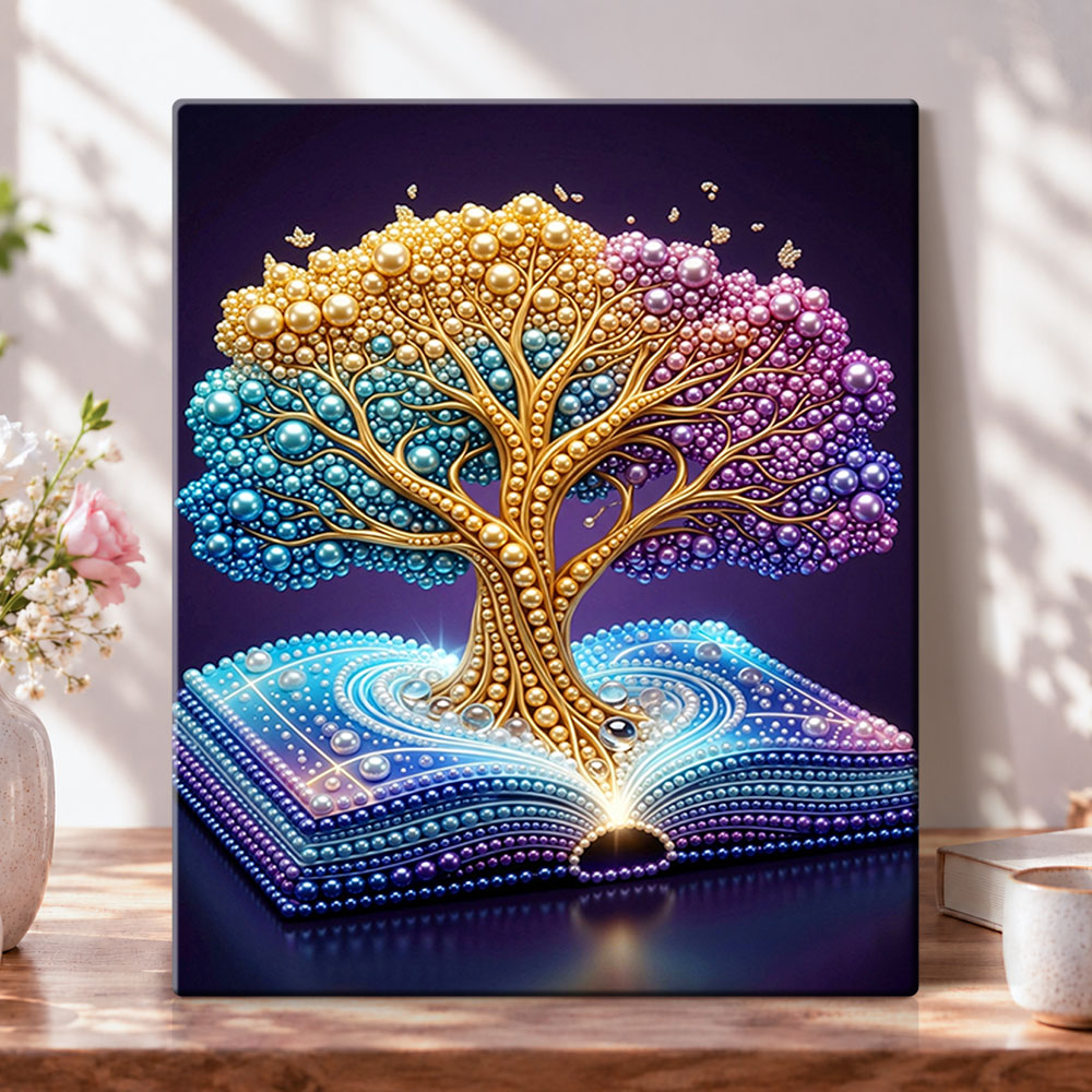 Wisdom tree pearl diamond painting kit for beginners
