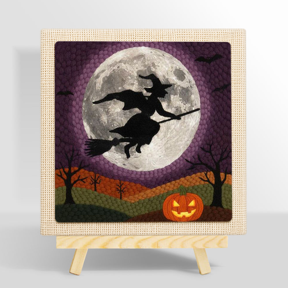 Witch moon flight punch needle kit for beginners