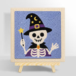 Wizard skeleton punch needle kit for beginners