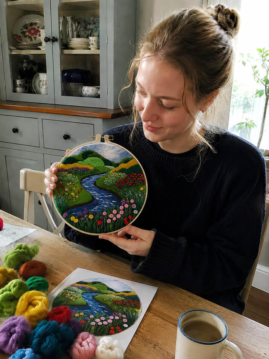 Wool Painting Kits Customer Photo